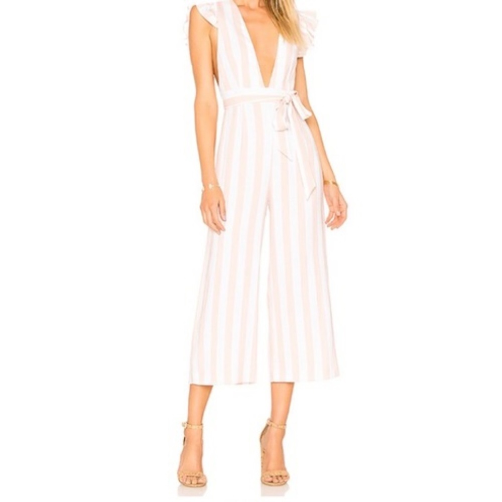 Wisteria Jumpsuit In Pearl Stripe Gem